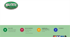 Desktop Screenshot of bolasete.com.br